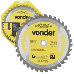 Lâmina de Serra Circular 250x30mm 36 Dentes Vídea Vonder