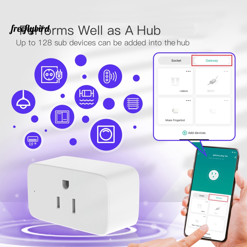 F.Z Smart Plug Group Função APP Control Device Sharing Bluetooth Compatível Com O Gateway On/Off Button Timing Economia De Energia Controle Remoto Sem Fio Tomada WiFi Para Alexa