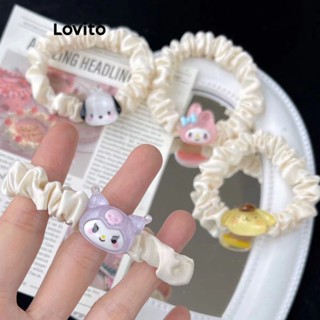 Lovito Laços De Cabelo De Dopamina Do Mesmo Estilo Sanrio Com Folho De Desenho Animado Fofo Para Mulheres LFA10526