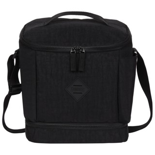 Lancheira Fitness 2 Compartimentos Lunch Crinkle Preto