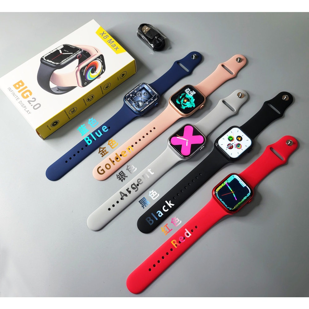 Atualização X8 Max SmartWatch Bluetooth Chamada Rastreador De Fitness Sports Chamada Rastreador Para Homens Mulheres