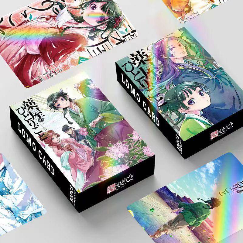 30Pcs/Set Japan Anime Kusuriya no Hitorigoto Os Diários Falsificados Cartão De Impressão Dupla Face Maomao Jinshi Cartões Laser Para Presentes E Coleção em Oferta na Shopee