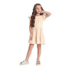 Vestido Infantil com Glitter para Menina Quimby