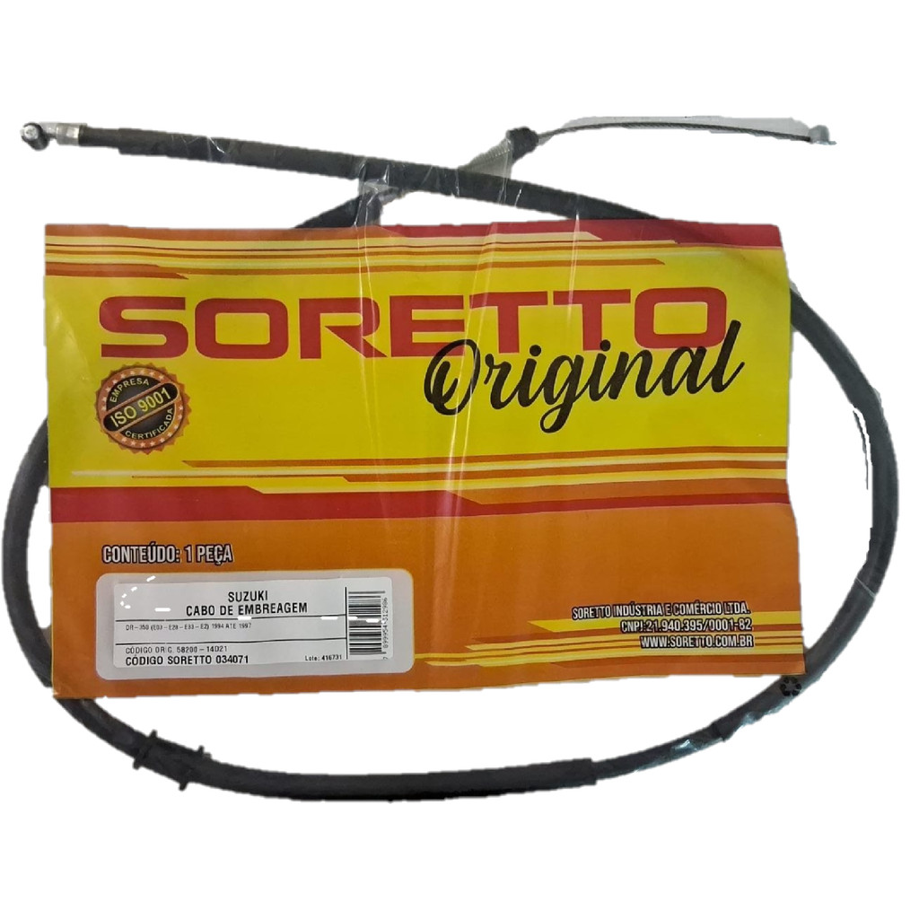 CABO EMBREAGEM SUZUKI DR 350 E03 E28 E33 E2 94 A 97 SORETTO