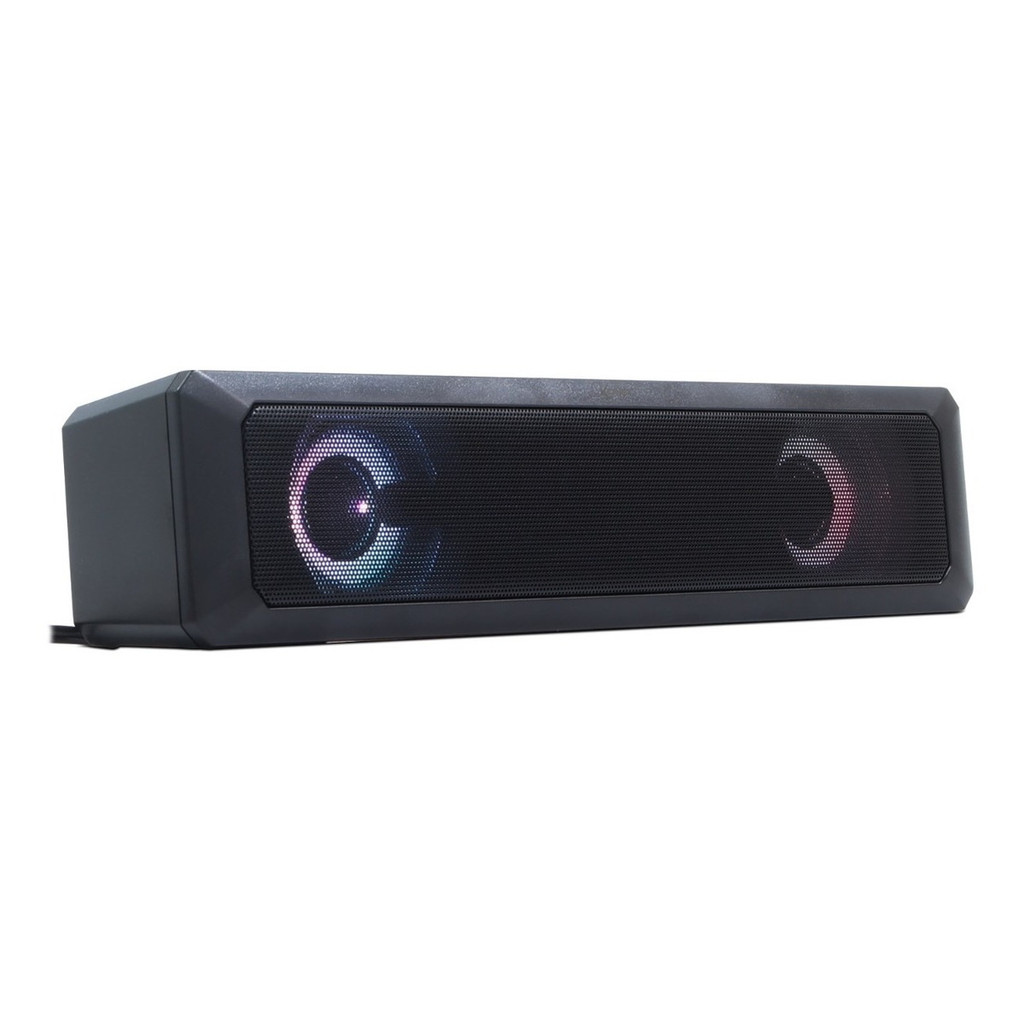 Soundbar Alto Falante Usb P2 Pc Tv Gamer Cel Led Caixa Som