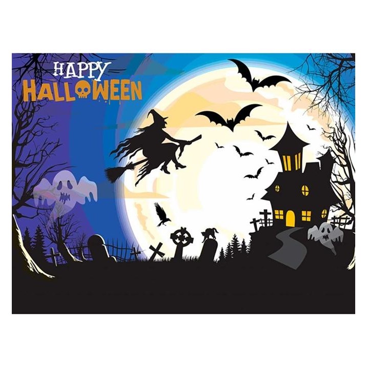 Painel TNT Halloween Decoração Dia das Bruxas Pronta Entrega
