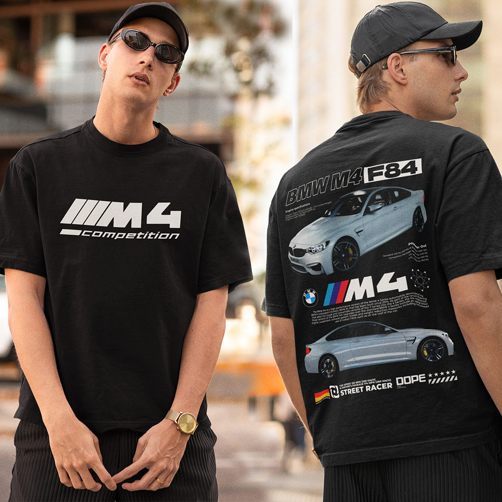 Camiseta Bmw M4 F84 Camisa de Carro 100% Algodão