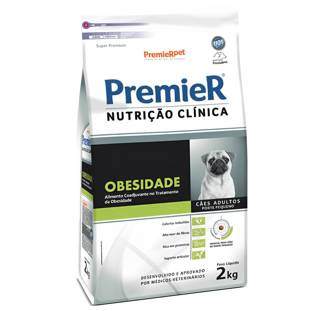 Ração Premier Nutrição Clínica Obesidade Por/Peq Adultos 2kg em Oferta na Shopee