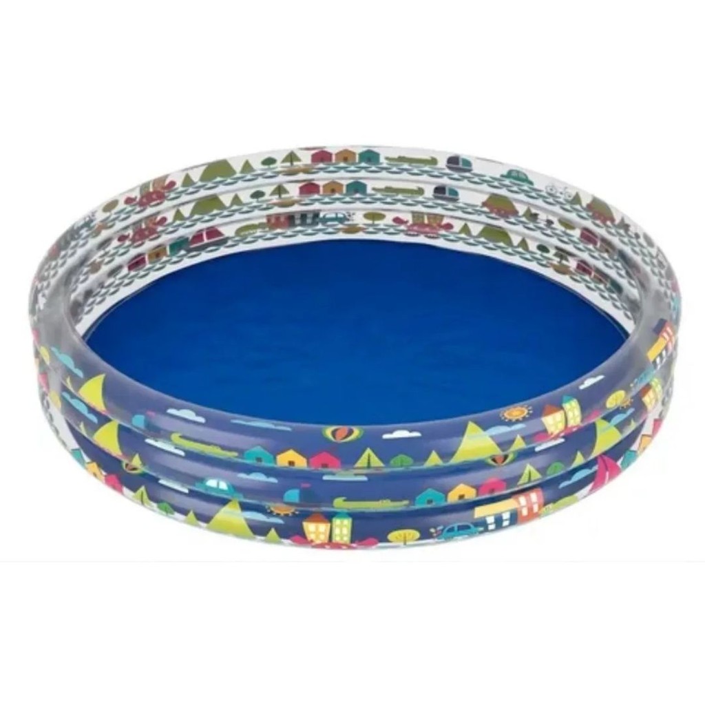Piscina Banheira Inflável Infantil Redonda 450 Litros - Mor - Mom & Baby