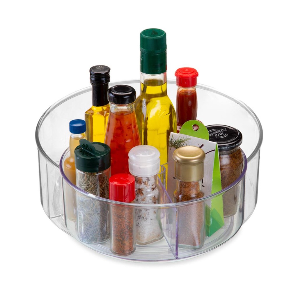 Porta Temperos de Mesa Giratório Condimentos Organizador
