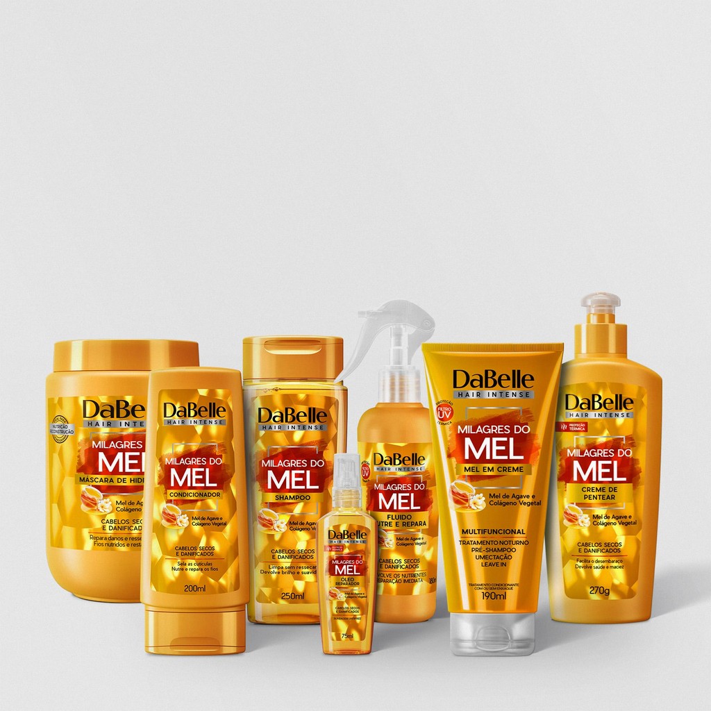 Kit DaBelle Hair Intense Milagres do Mel 800g Completo (7 produtos) - Beauty