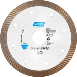 Disco de Corte Porcelanato Pro Extra Fino 110x10x20mm Norton