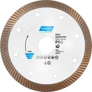 Disco de Corte Porcelanato Pro Extra Fino 110x10x20mm Norton em Oferta na Shopee