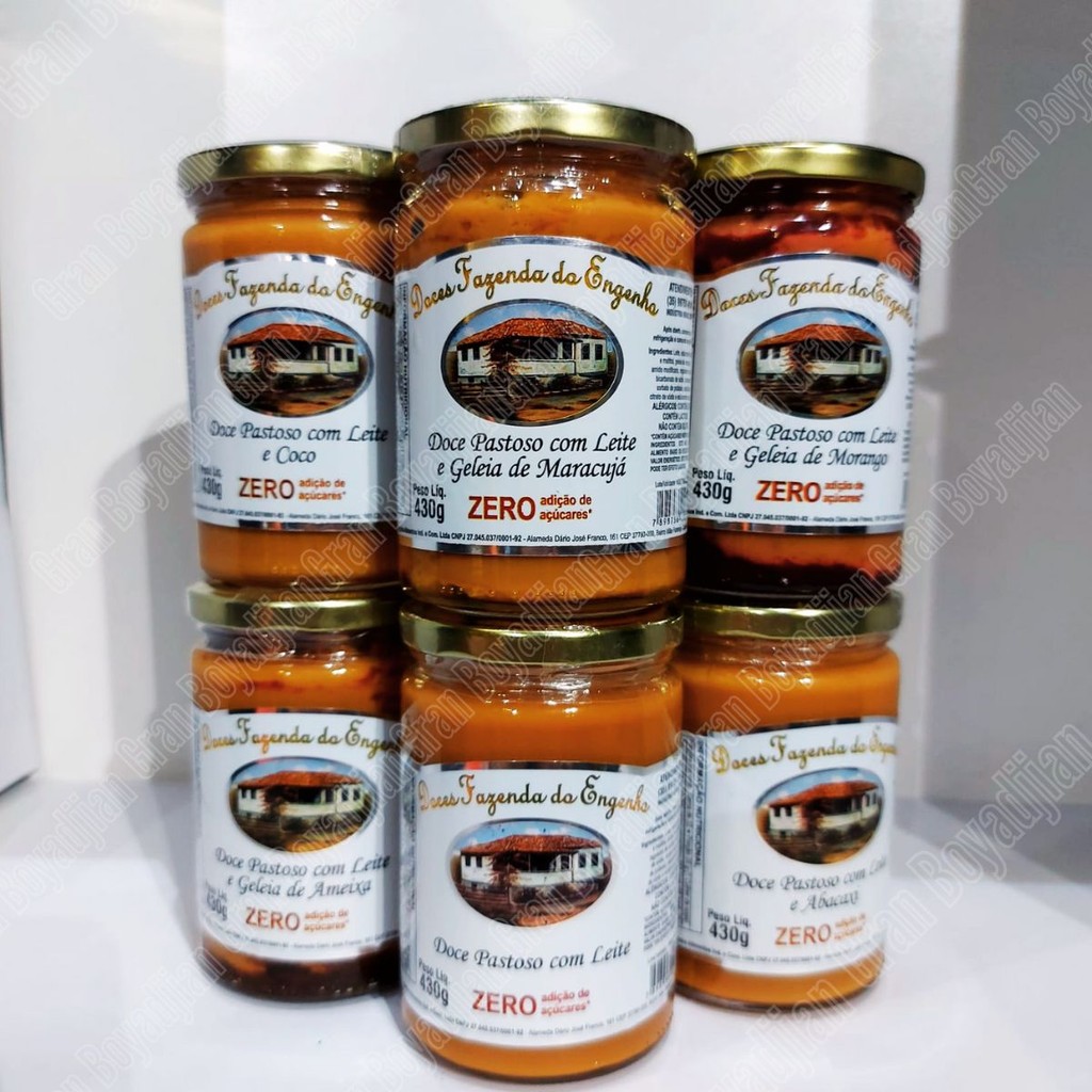 Kit 2 Doces Diet Doce de Leite Zero Adição de Açúcar - Fazenda do Engenho em Oferta na Shopee