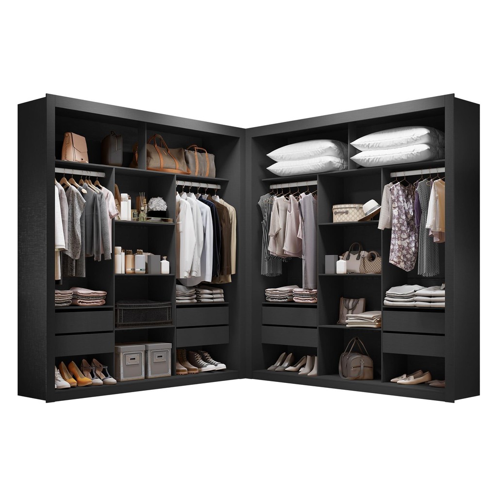 Closet Casal Premium 8 Gavetas Amoudi Móveis