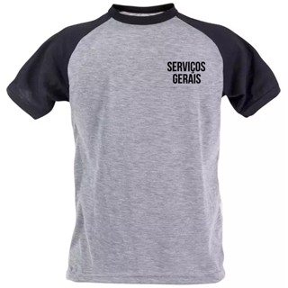 Camiseta serviços gerais uniforme trabalho profissional