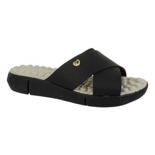 Tamanco Feminino Chinelo Ortopédico Anatômico Massageador Papete  Plataforma Confort Via Angel 56-3