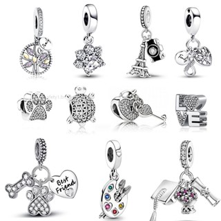 SF New Prata 925 Encantos Câmera De Encanto Pingente Para Acessórios De Pulseira