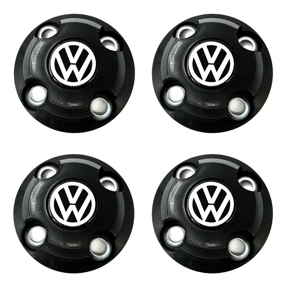 Jogo Calotinhas Centrais Volks GOL QUADRADO-GOL BOLA- GOL G3- GOL G4- GOL G5- SAVEIRO- PARATI -SANTANA- VOYAGE-POLO (4 FUROS) ACOMPANHA OITO ARRUELAS