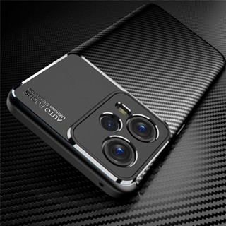Redmy Note12 Pro + 5G Capa De Fibra De Carbono Matte TPU Macia Para Redmi Note 12 Plus 5G Coque De Silicone Slim À Prova De Choque
