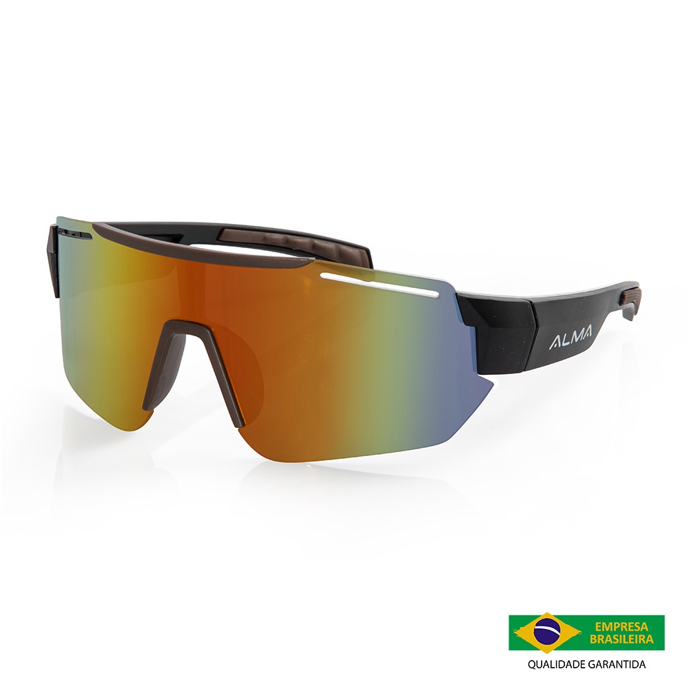 Óculos Esportivo Proteção Uv 400 Kaus Preto Alma Genius