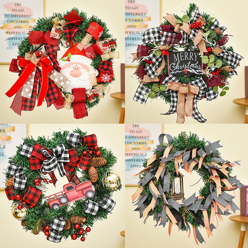 Enfeites de natal guirlandas de natal Tengtiao local decoração adereços guirlanda decorações porta pendurado
