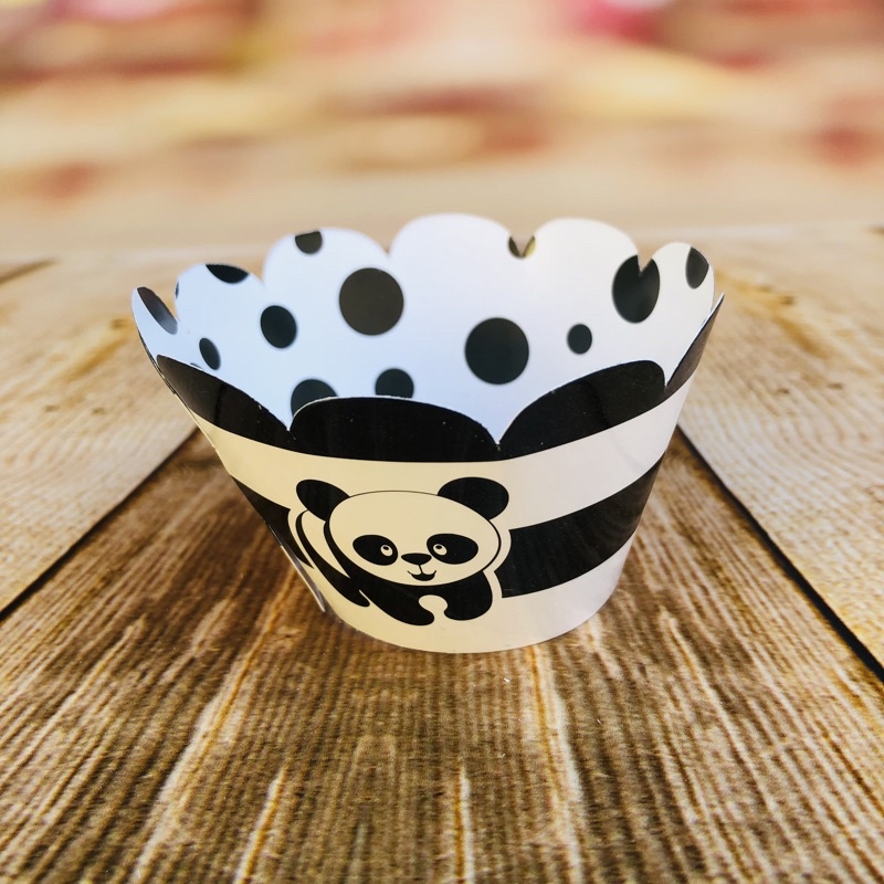 KIT  Saia Para Cupcake Tema Panda  68.2   ( Nc Toys Cupcake ) em Oferta na Shopee