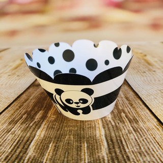 KIT  Saia Para Cupcake Tema Panda  68.2   ( Nc Toys Cupcake ) em Oferta na Shopee
