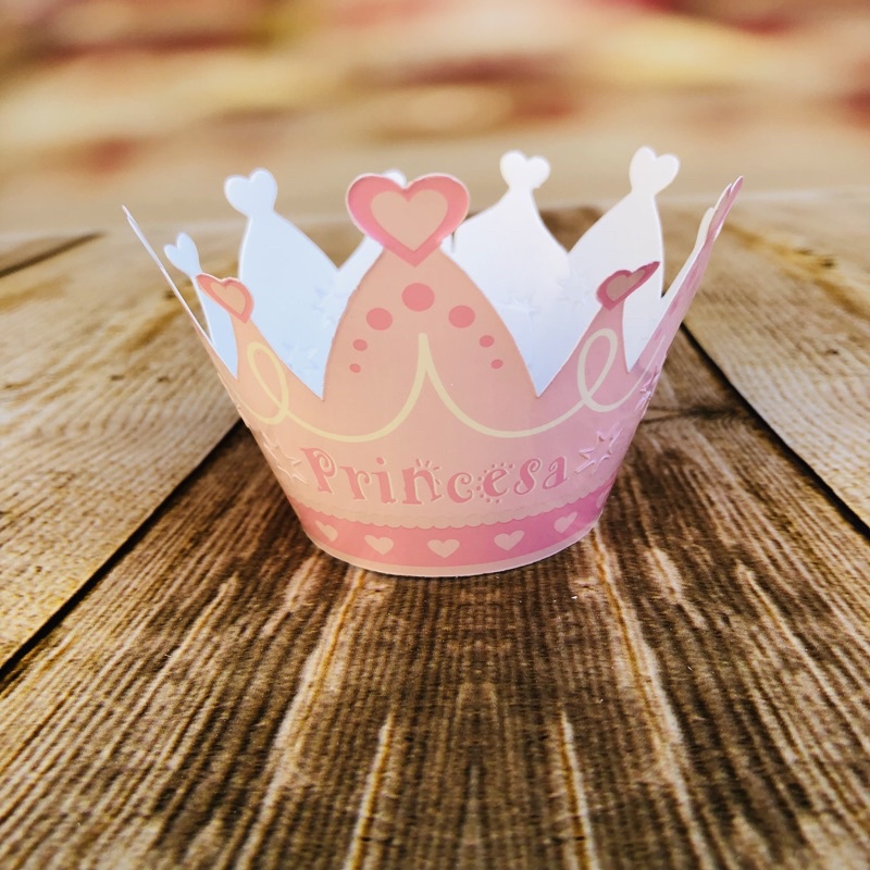 KIT  Saia Para Cupcake Princesa Coroa Rosa  12.32  ( Nc Toys Cupcake ) em Oferta na Shopee