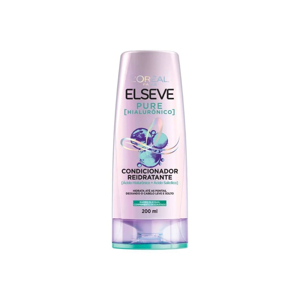 Condicionador Elseve Pure Hialurônico 200ml em Oferta na Shopee