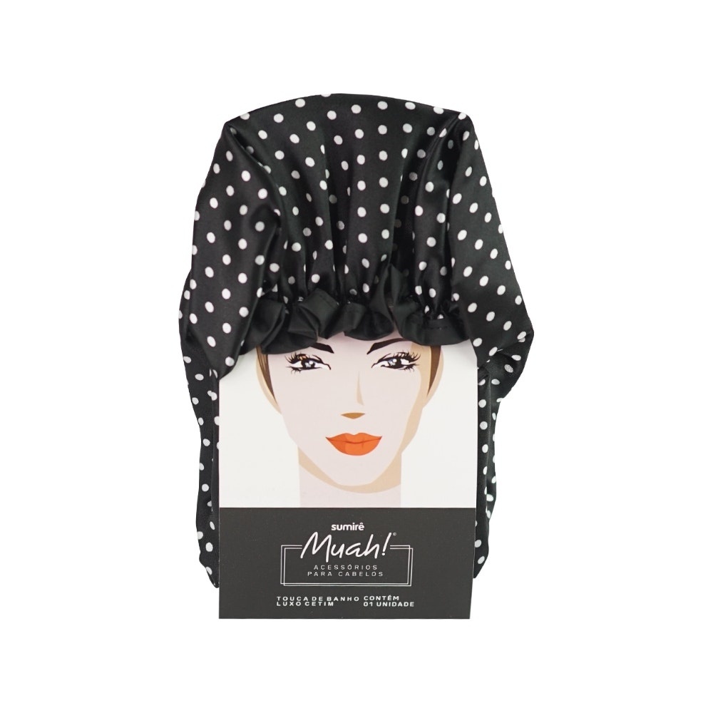 Touca Banho Muah Luxo Cetim em Oferta na Shopee