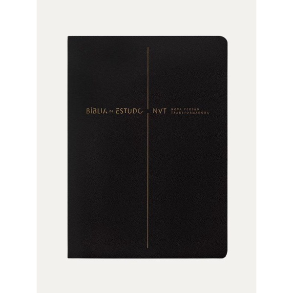 Bíblia de Estudo NVT | Letra Normal | Capa Preta - Books & Magazines