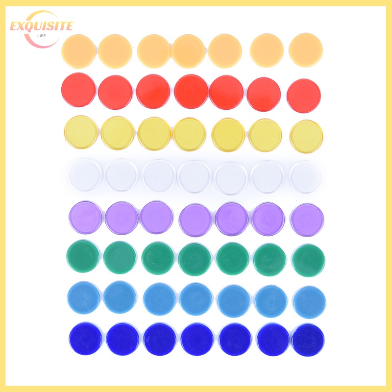 [EL] 100pcs/bag PRO Contar Marcadores De chips De bingo Para Cartões De Jogo 1,5cm * 0,1cm em Oferta na Shopee