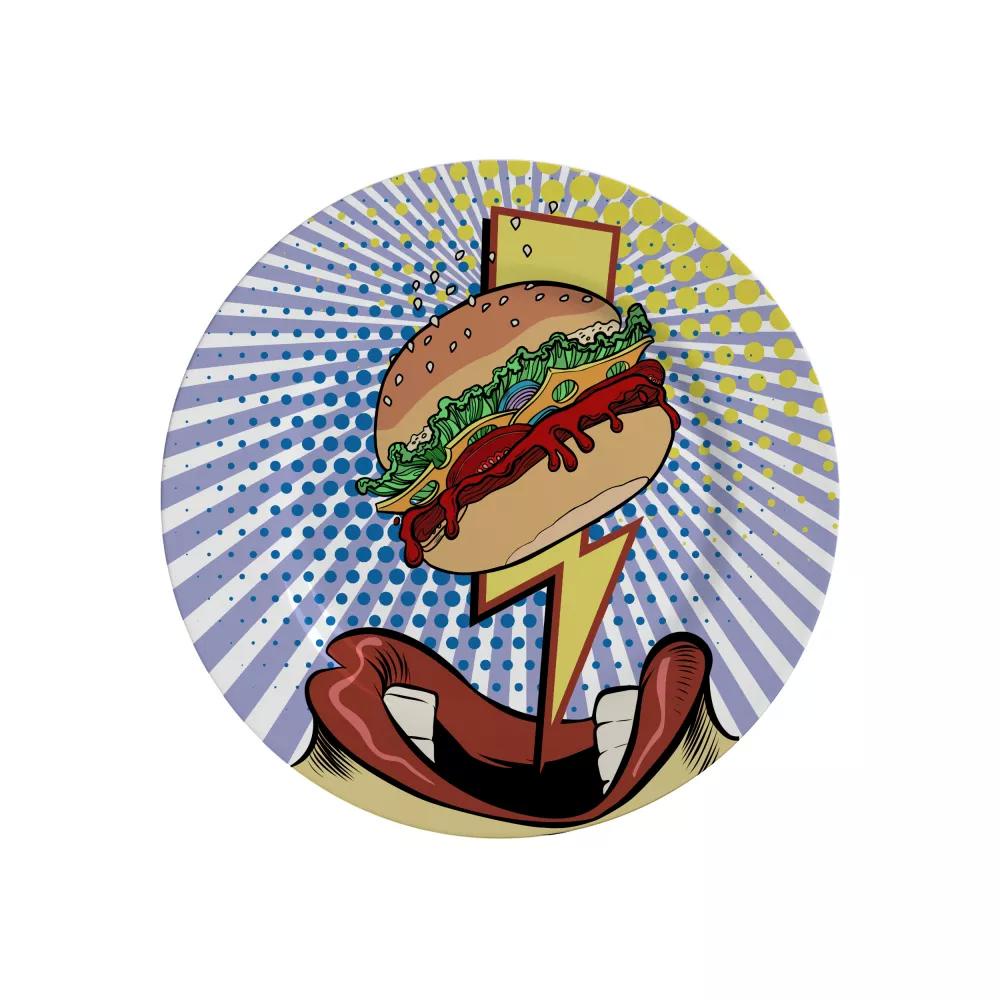 Conjunto com 6 Pratos de Sobremesa Burger Collection Ø21cm
