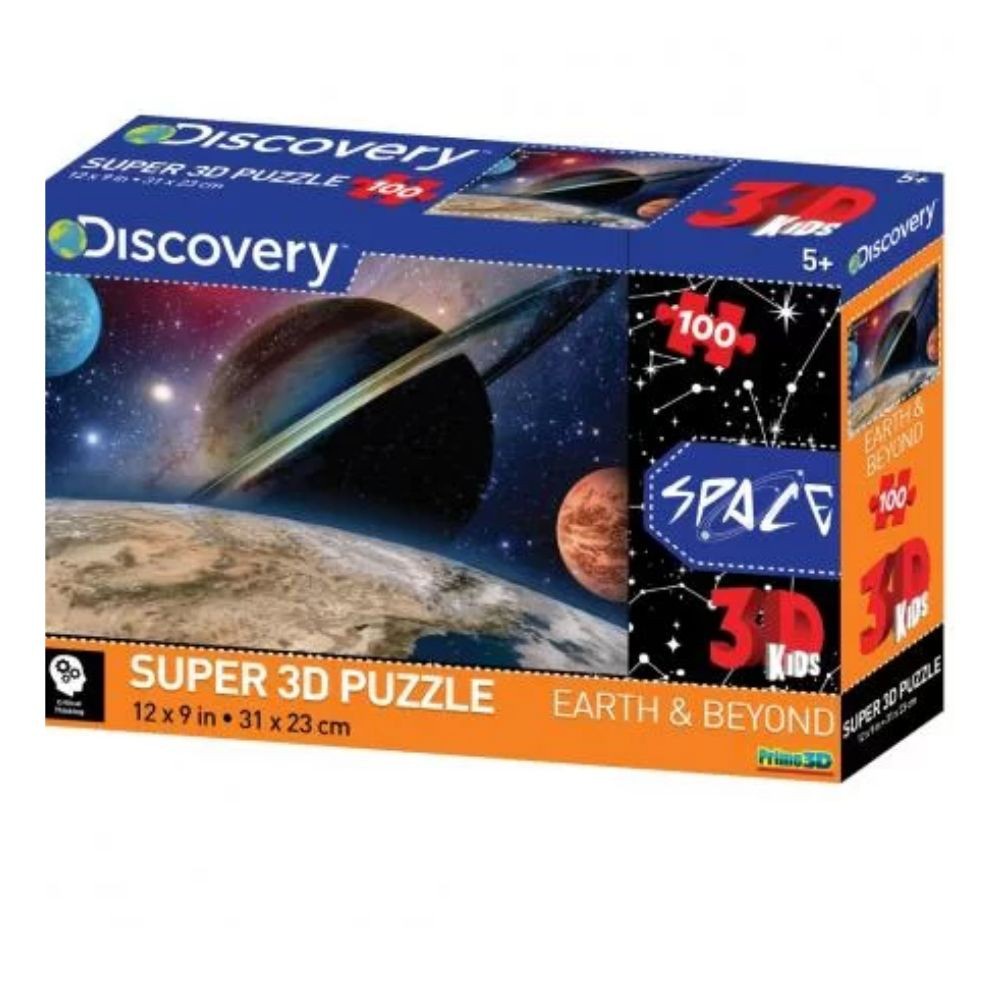 Quebra Cabeça Multikids 3D Planetas com 100 Peças - BR1057 - Mom & Baby