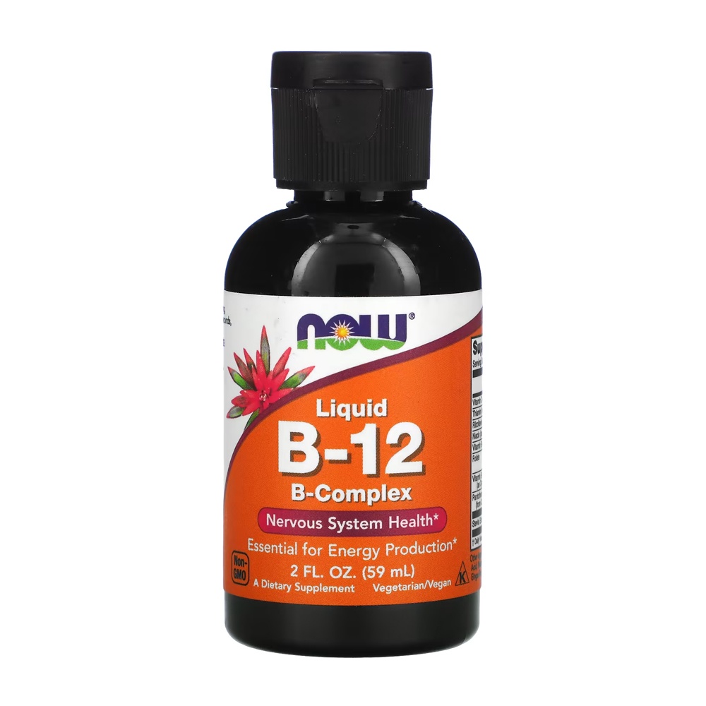 Complexo de Vitamina B-12 Now Foods 59ml Produto Importado em Oferta na Shopee