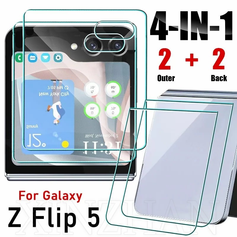 2pcs Compatível Para Samsung Galaxy Z Flip 5 Protetor De Tela Externa/HD Filme D