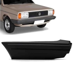 Polaina Ponteira Para-choque Gol 84 85 86 Preto Dianteira