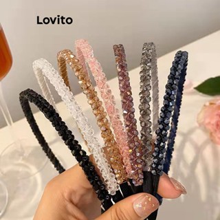 Lovito Casual Tiara Feminina Lisa Básica LFA02009 (Cinza/Champagne/Preto)