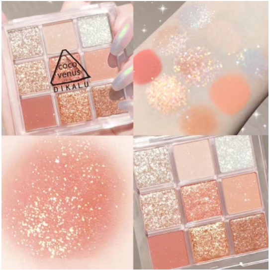 Promoção 9COR Paleta de Sombra Colorida Sombra Perolada Mate Terra Perolada Cor Fina Brilhante Azul Púrpura Sombra Fumad