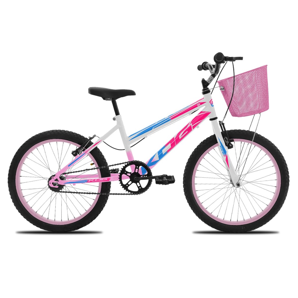 Bicicleta Infantil Feminina Aro 20 KOG com Cestinha