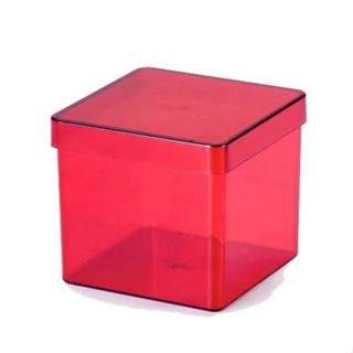Kit 50 Caixinhas Quadradas 4x4 Em Acrílico P/ Lembrancinhas