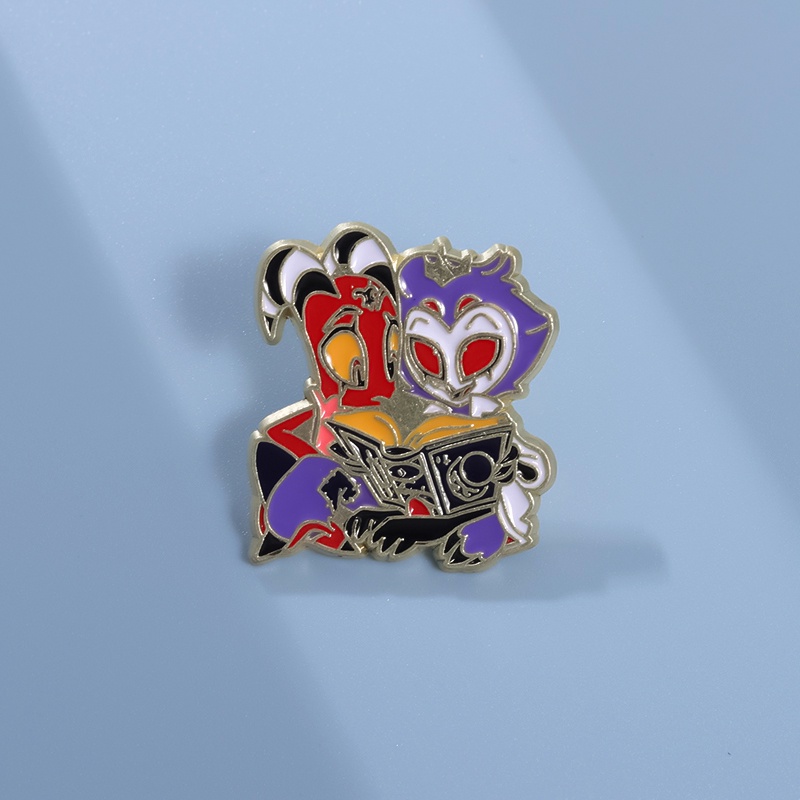 Anime Helluva Boss Broches De Esmalte Filme Bohemia Alfinetes De Metal Lapela Crachás Jóias Presentes Para Amigos em Oferta na Shopee