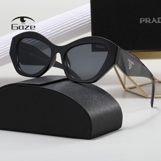 Gaze 2023 Novas Tons De Moda Para Mulheres Óculos De Sol De Luxo Senhoras De Olho De Gato Designer De Marca Pretos Vintage Femininos Clássicos PRADA
