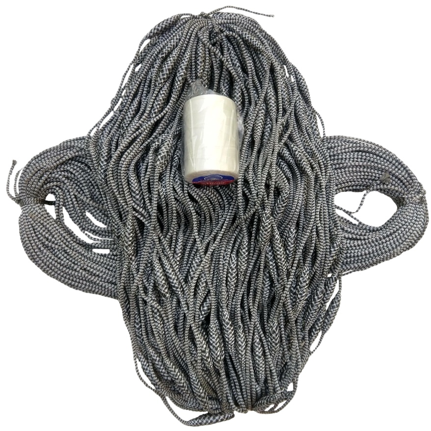 Tralha Boia Embutida 12g + Tralha Chumbo Embutido 20g C/ 100 Mts Cada P/ Rede De Pesca