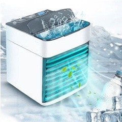 Mini Ar Condicionado Portátil Arctic Air Cooler Umidificador Climatizador Luz Led