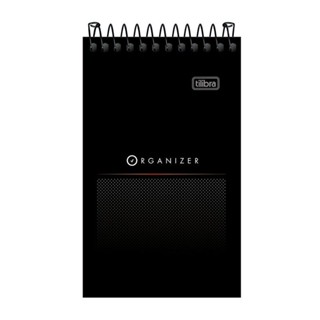 Caderneta espiral capa flexível pautada 77x126mm 60 folhas Organizer Tilibra