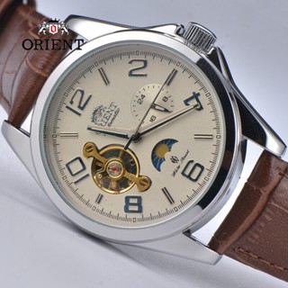 Relógios Mecânicos Orient Men Watch Sun E Moon De Moda Totalmente Automáticos