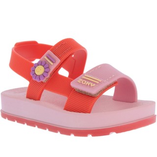 Sandália Infantil Zaxy Nina Confete Flatform Flores Color