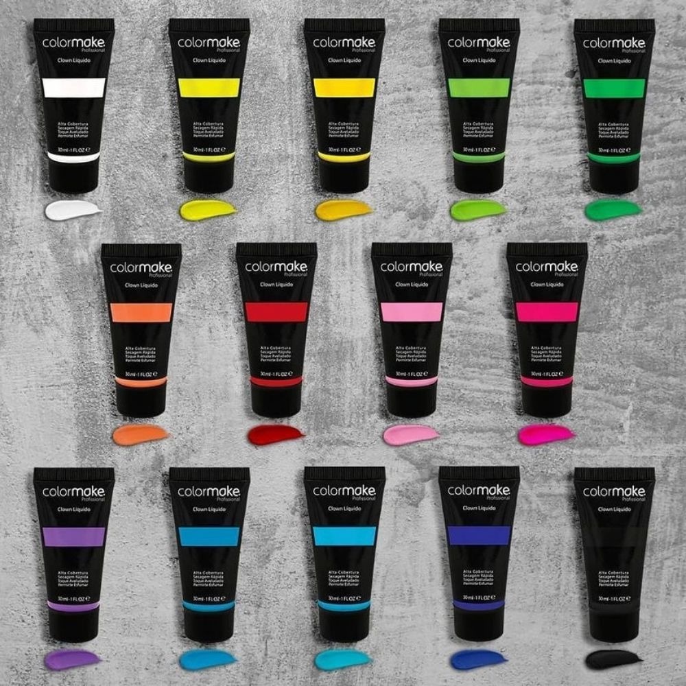 Clown Liquido 30 Ml Maquiagem Artística Pró Escolha Sua Cor em Oferta na Shopee